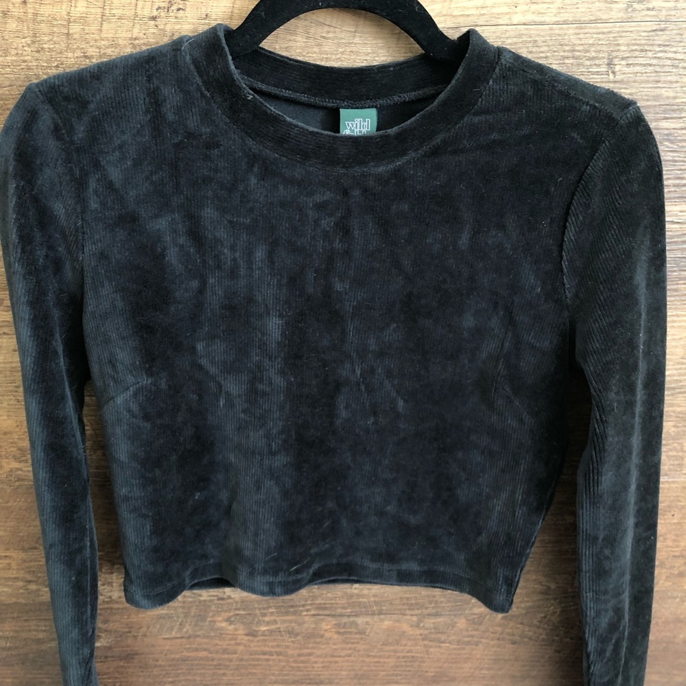Corduroy black long sleeve